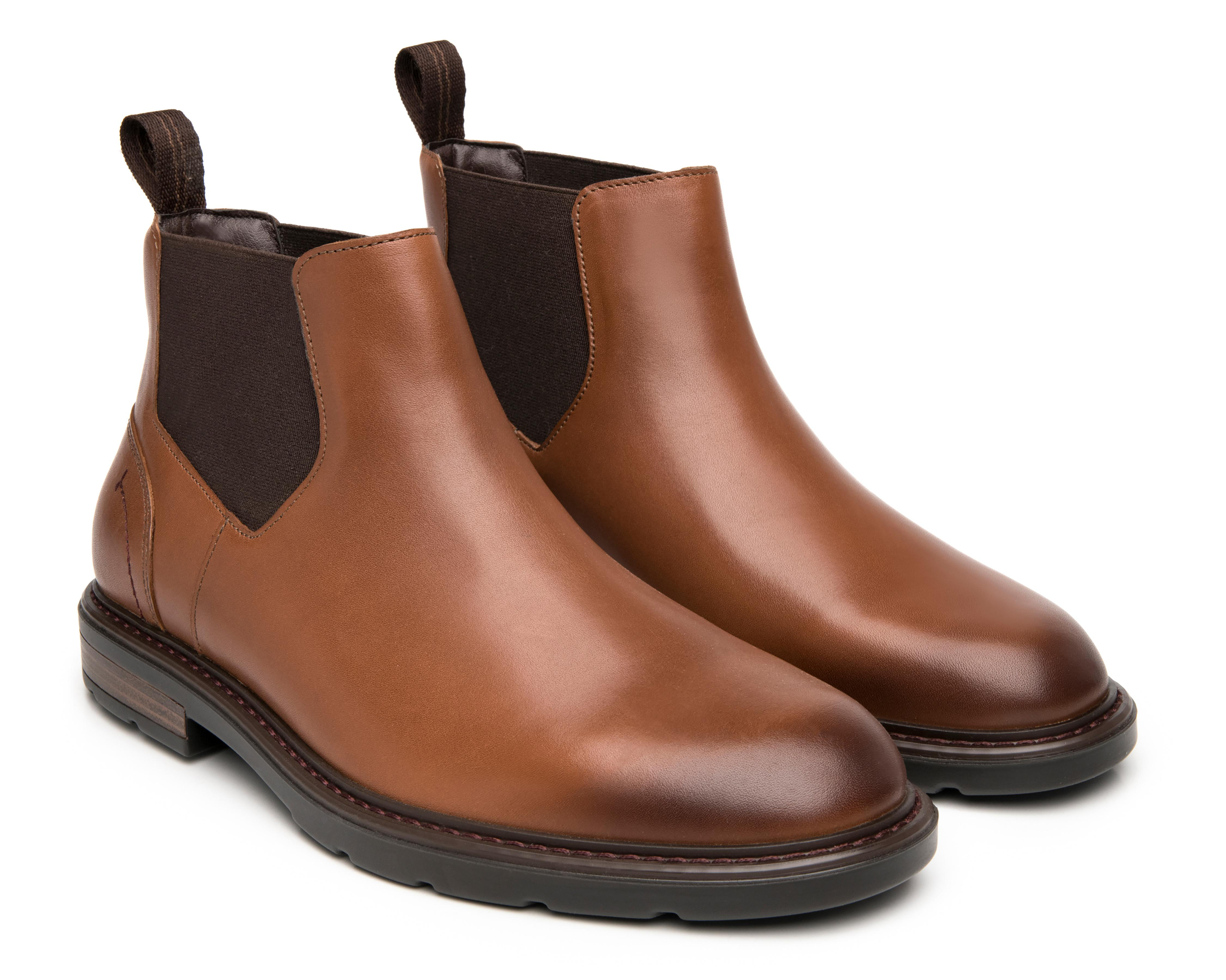 Foto 2 pulgar | Botas Casuales Flexi Herrán de Piel para Hombre