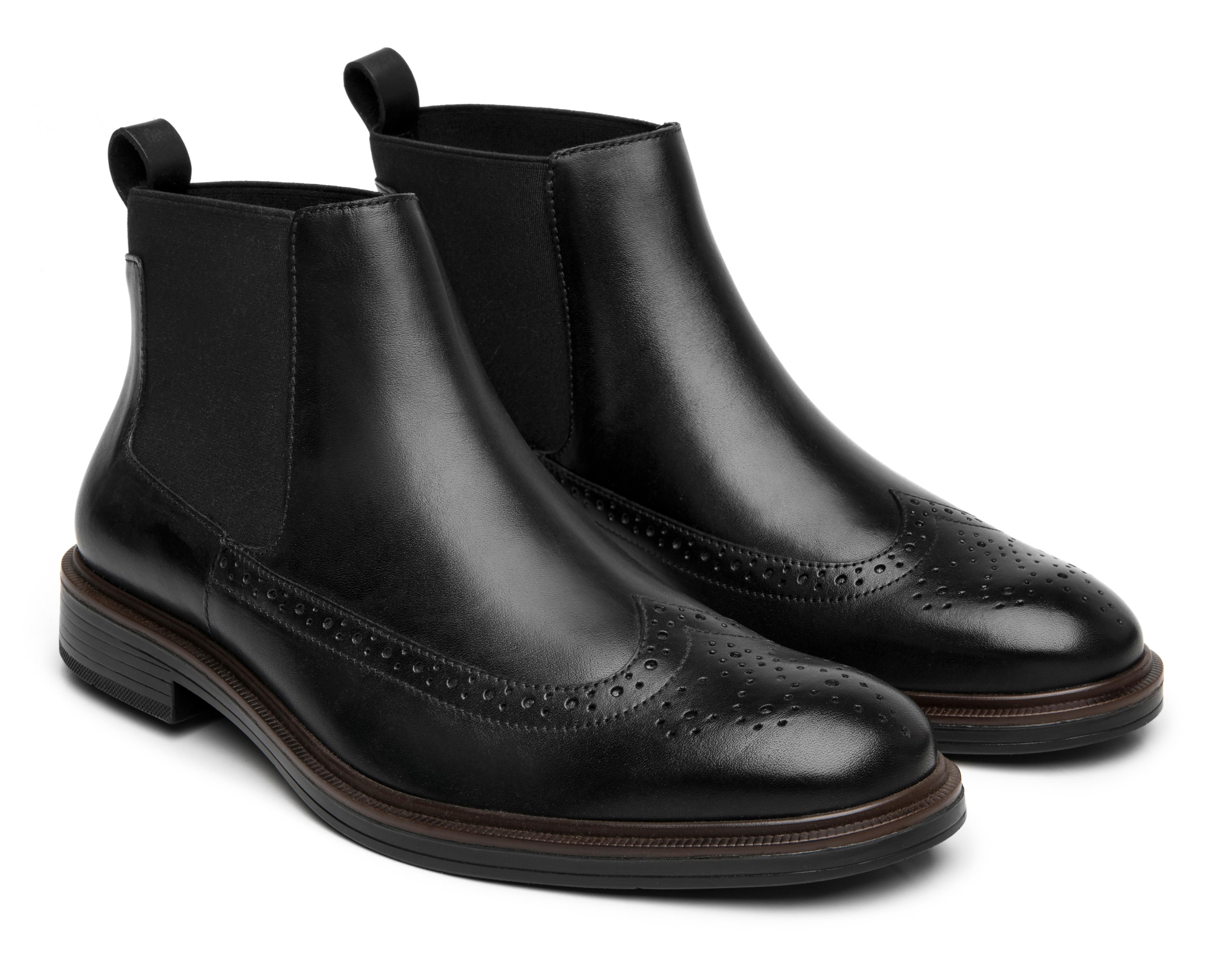 Foto 2 pulgar | Botas Casuales Flexi Parker de Piel para Hombre