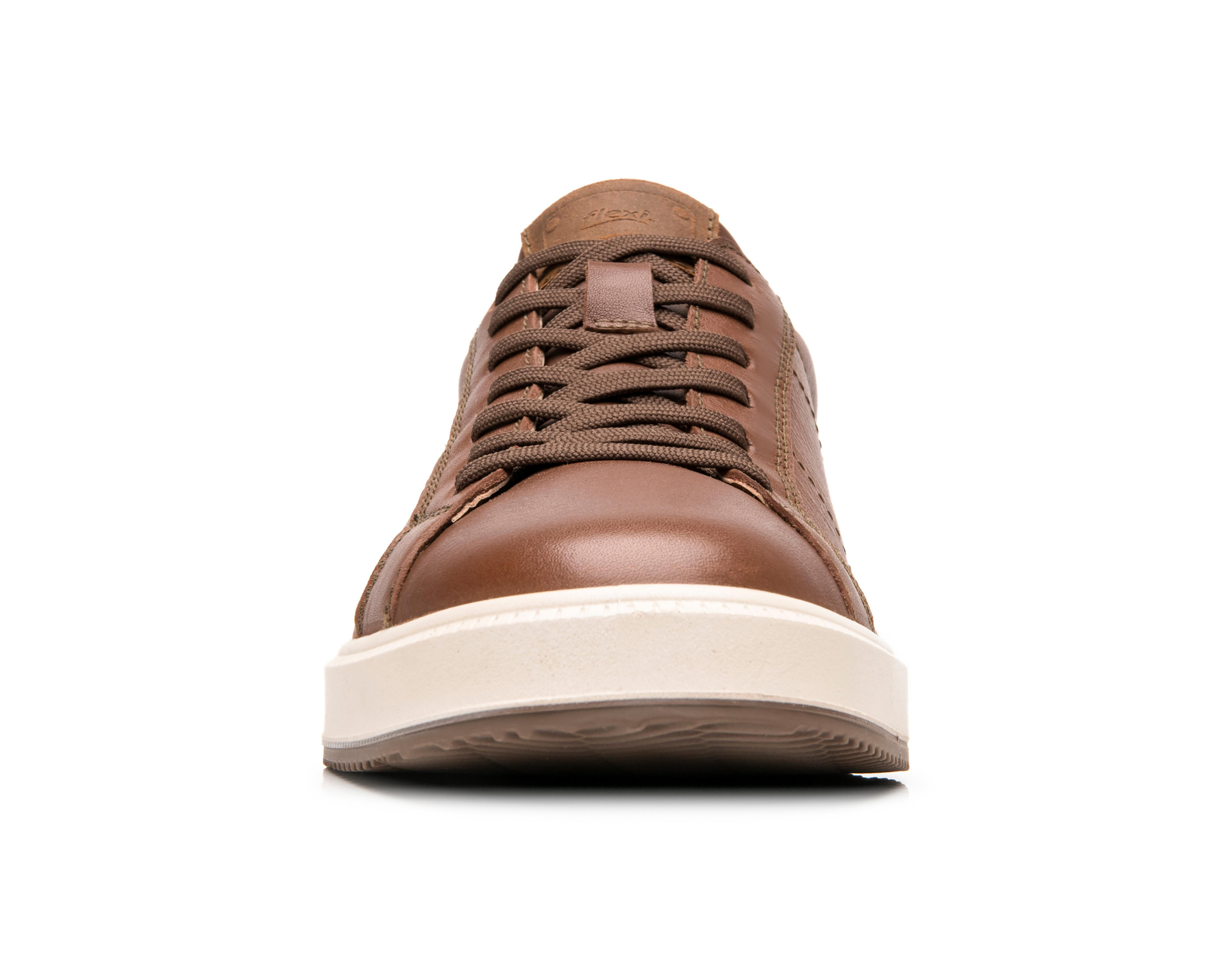 Foto 7 pulgar | Tenis Casuales Flexi Habib de Piel para Hombre