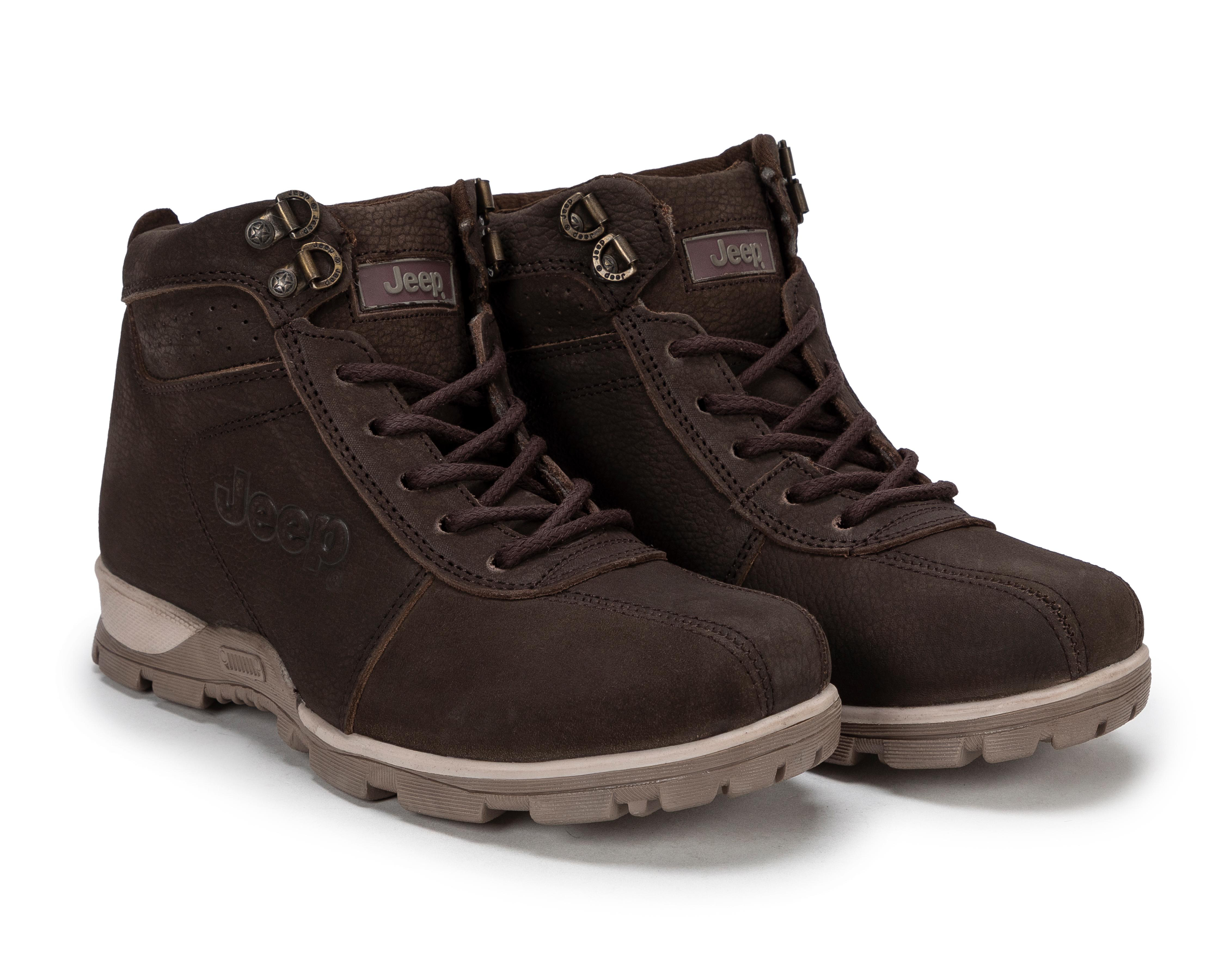 Foto 2 pulgar | Botas Urbanas Jeep de Piel para Mujer
