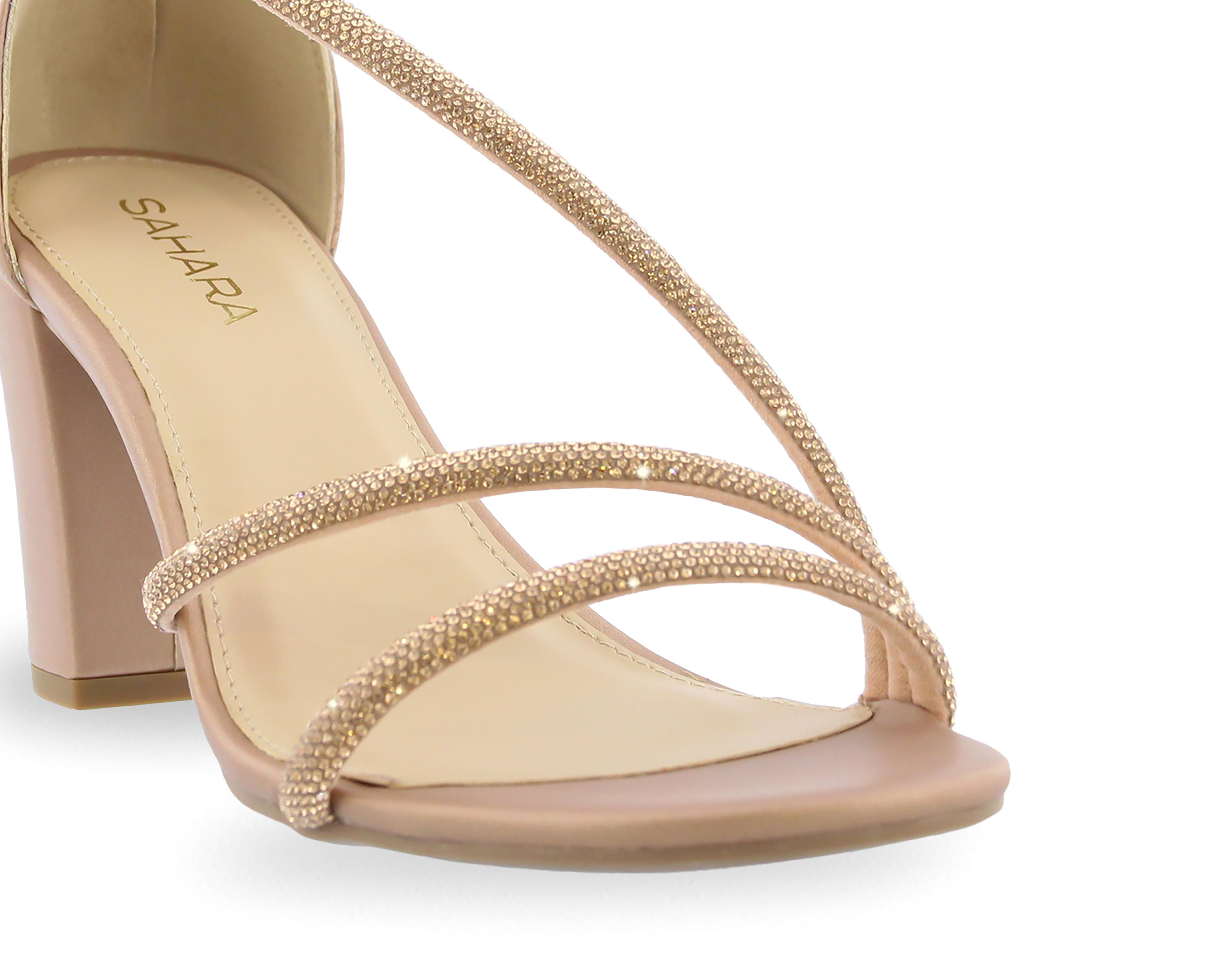 Foto 7 pulgar | Sandalias de Tacón Sahara Dorian para Mujer