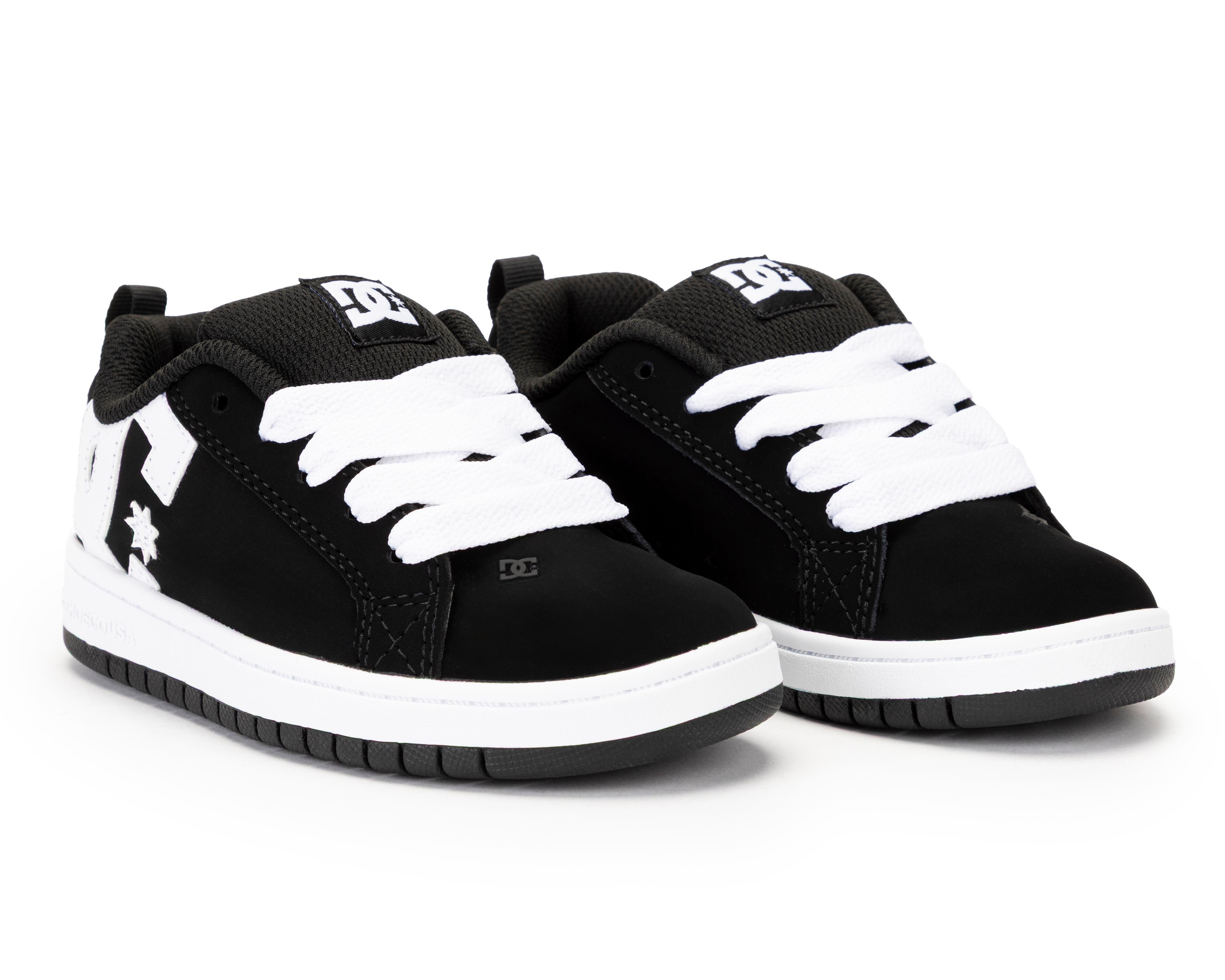 Tenis DC Shoes Court Graffik de Piel para Niño