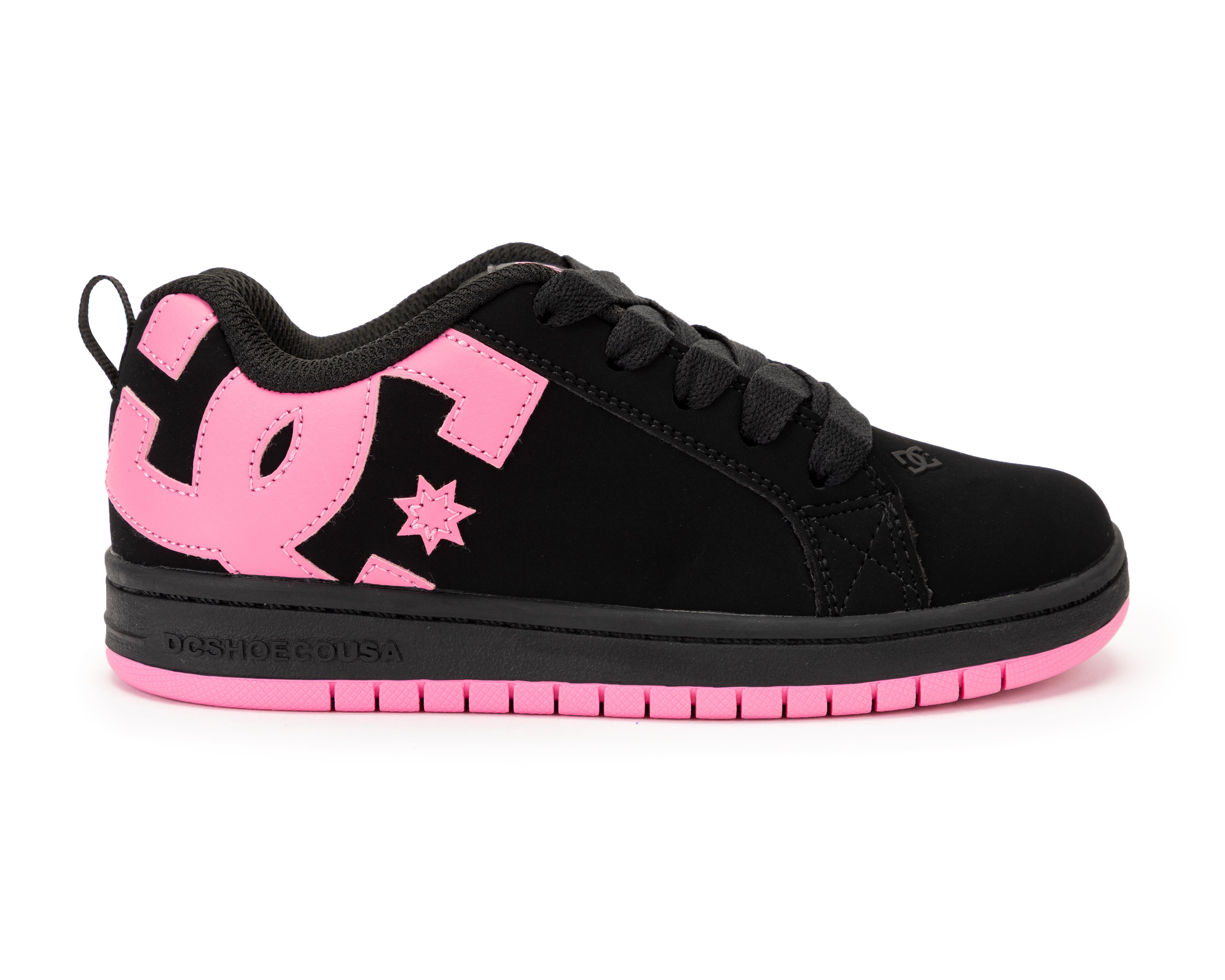 Foto 3 pulgar | Tenis Casuales DC Shoes Court Graffik de Piel para Niña