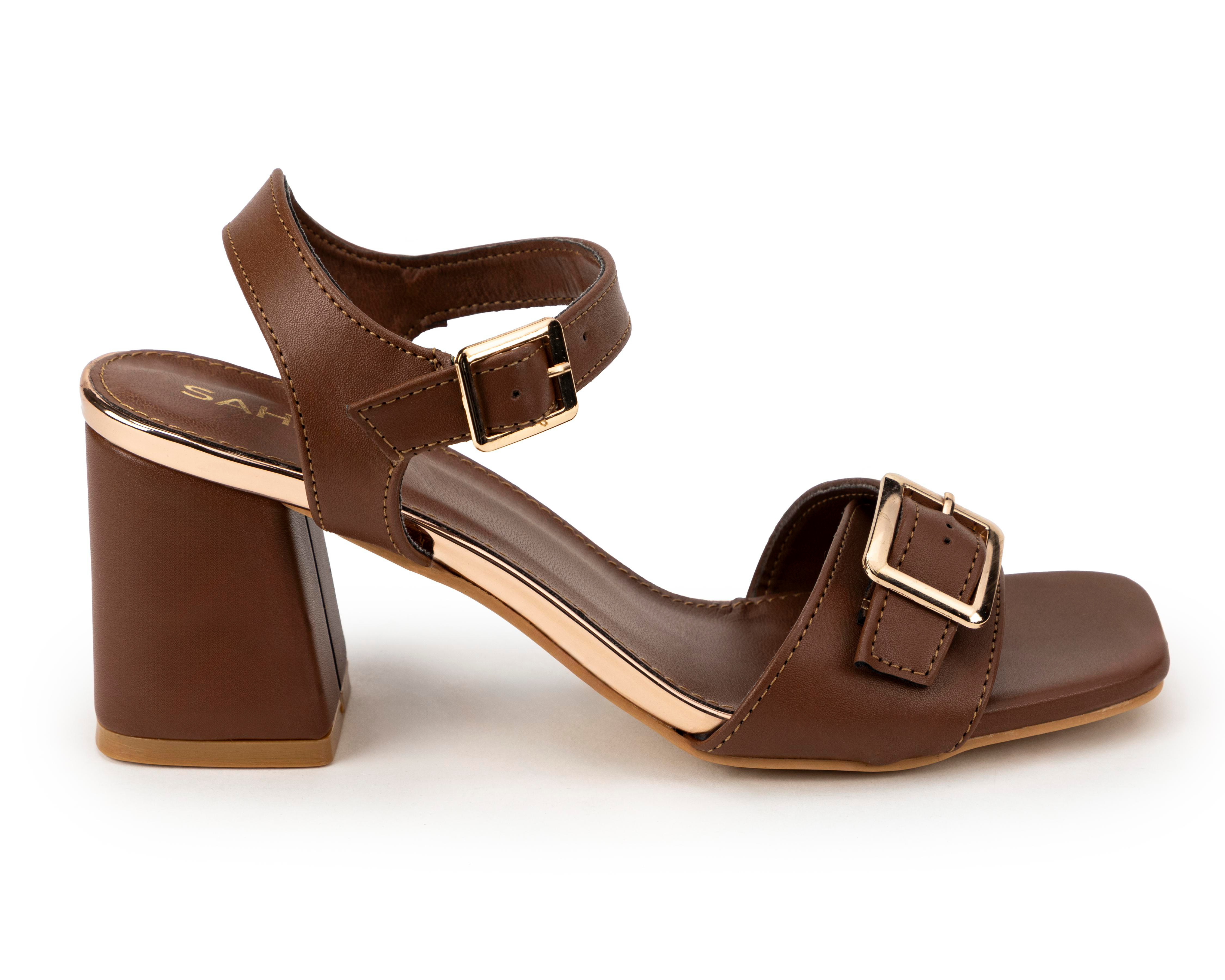 Foto 3 pulgar | Sandalias de Tacón Sahara para Mujer
