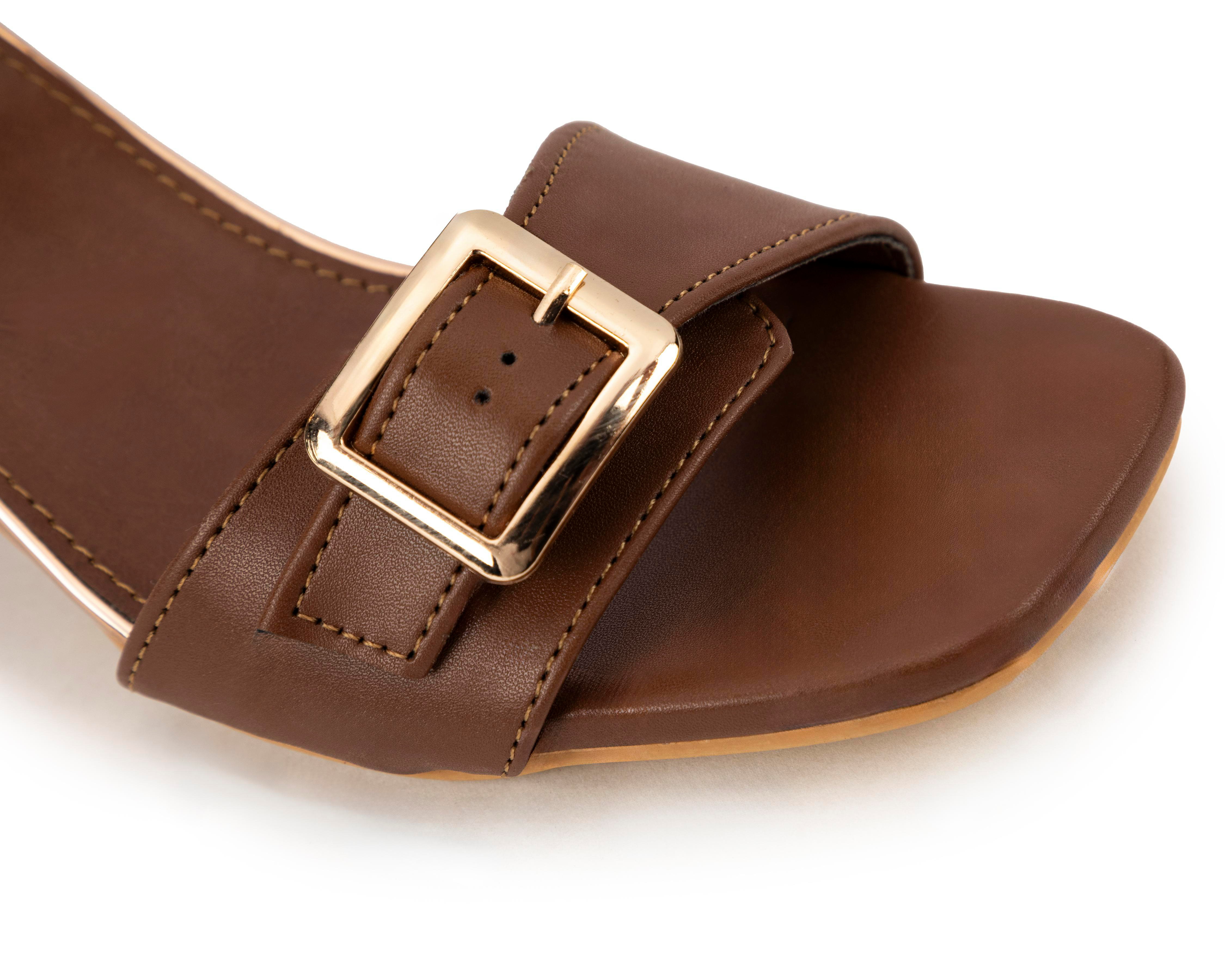 Foto 7 pulgar | Sandalias de Tacón Sahara para Mujer