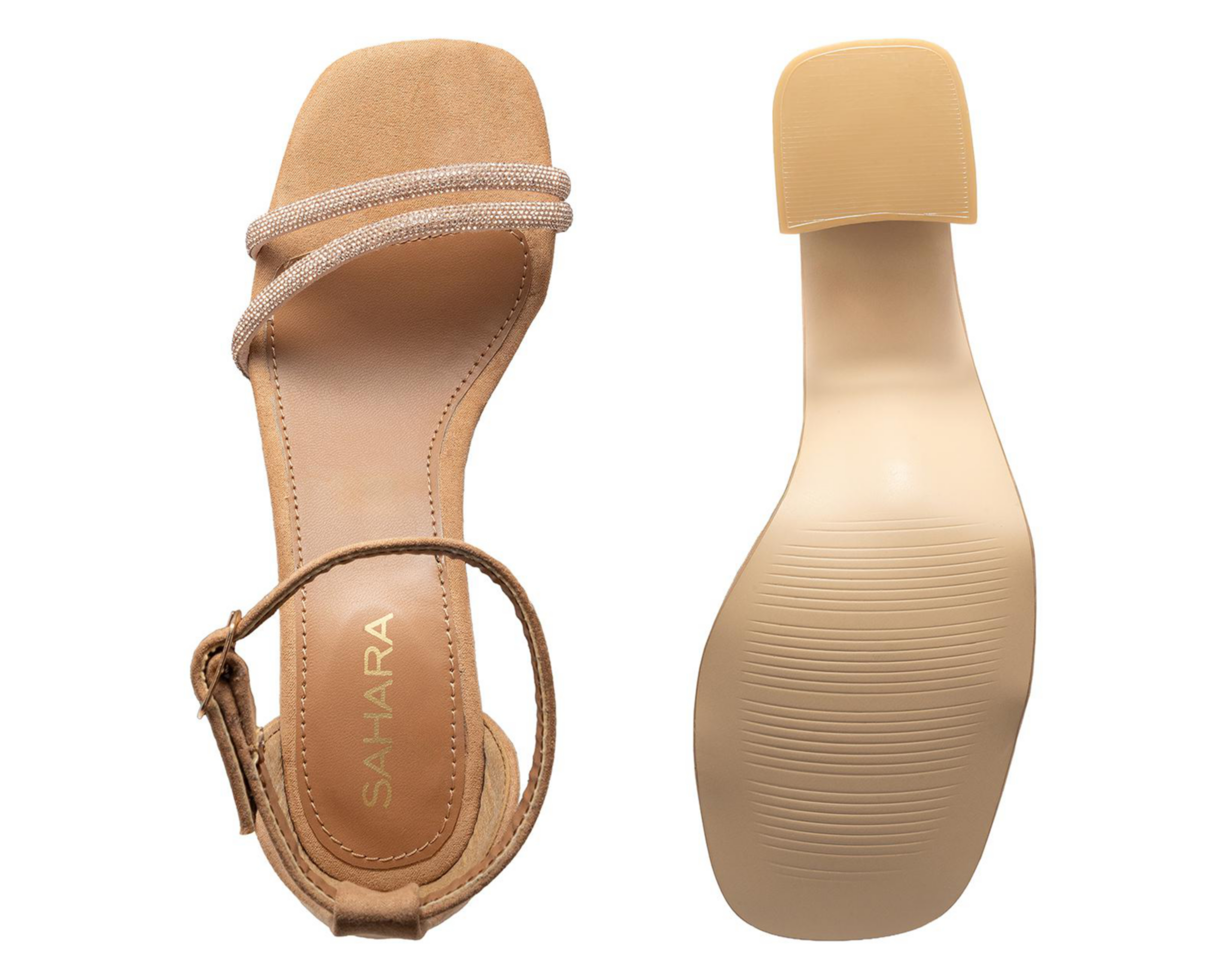 Foto 4 pulgar | Sandalias de Tacón Sahara para Mujer