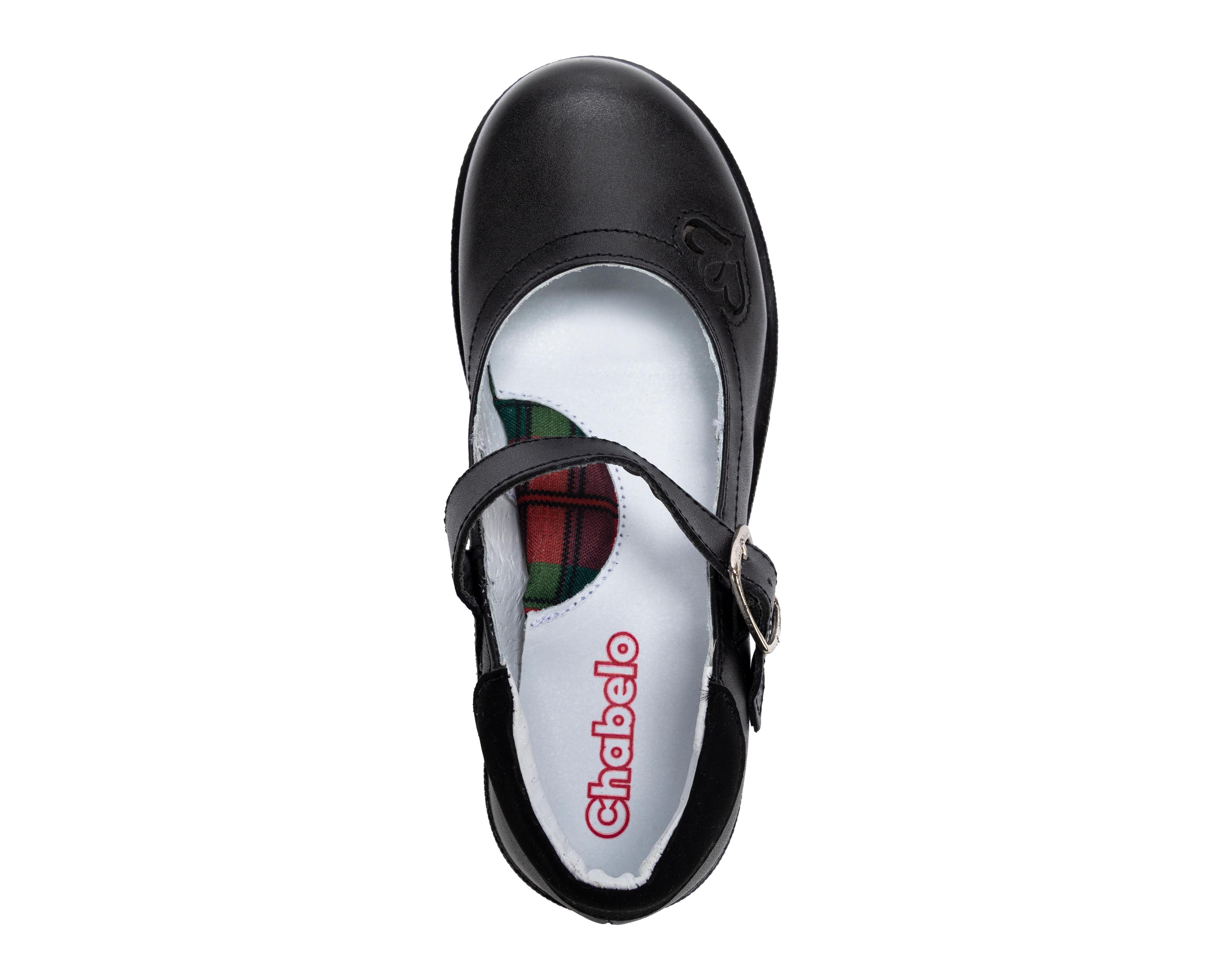 Foto 6 pulgar | Zapatos Escolares Chabelo de Piel para Niña