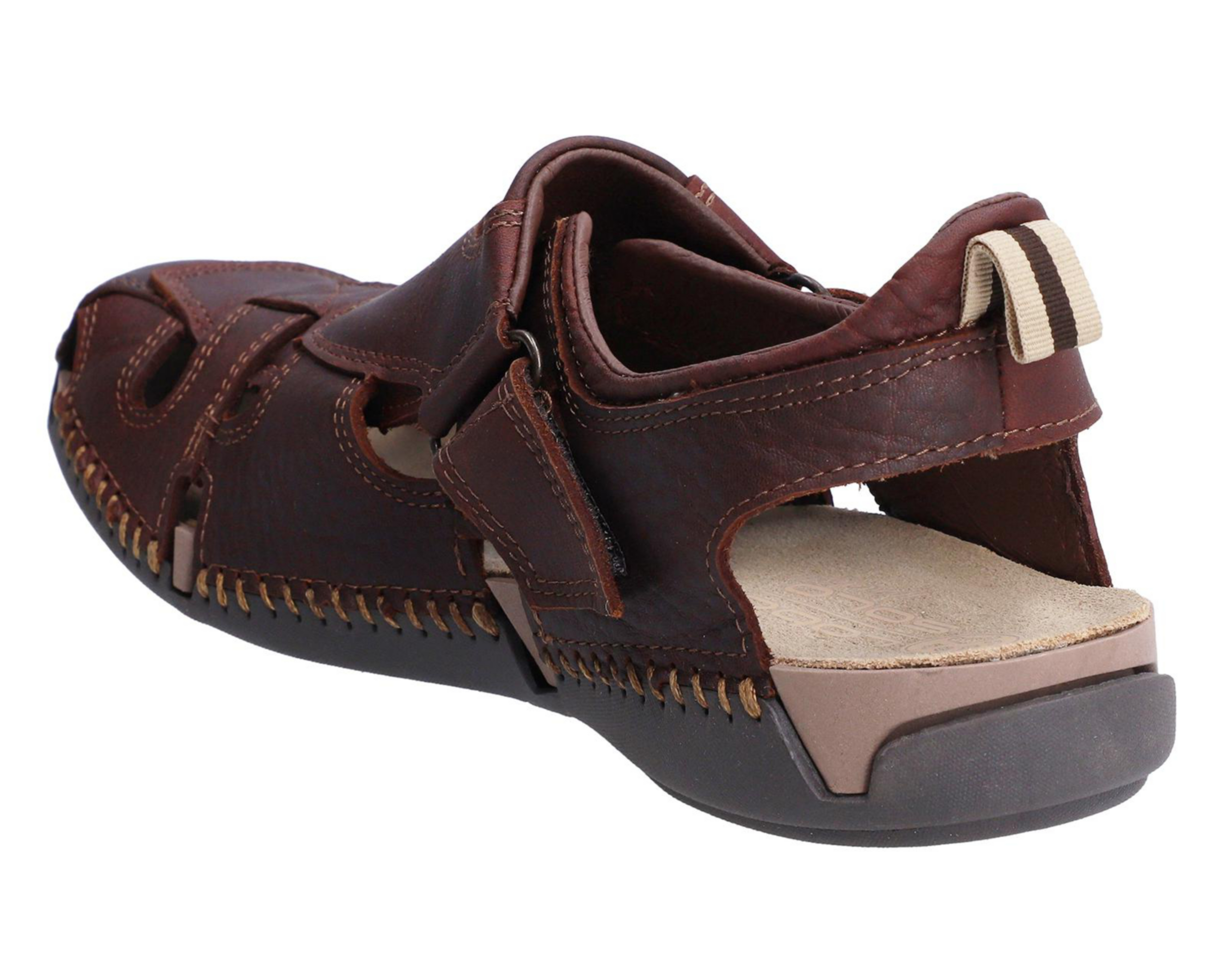 Foto 3 | Sandalias Confort Lobo Solo de Piel para Hombre
