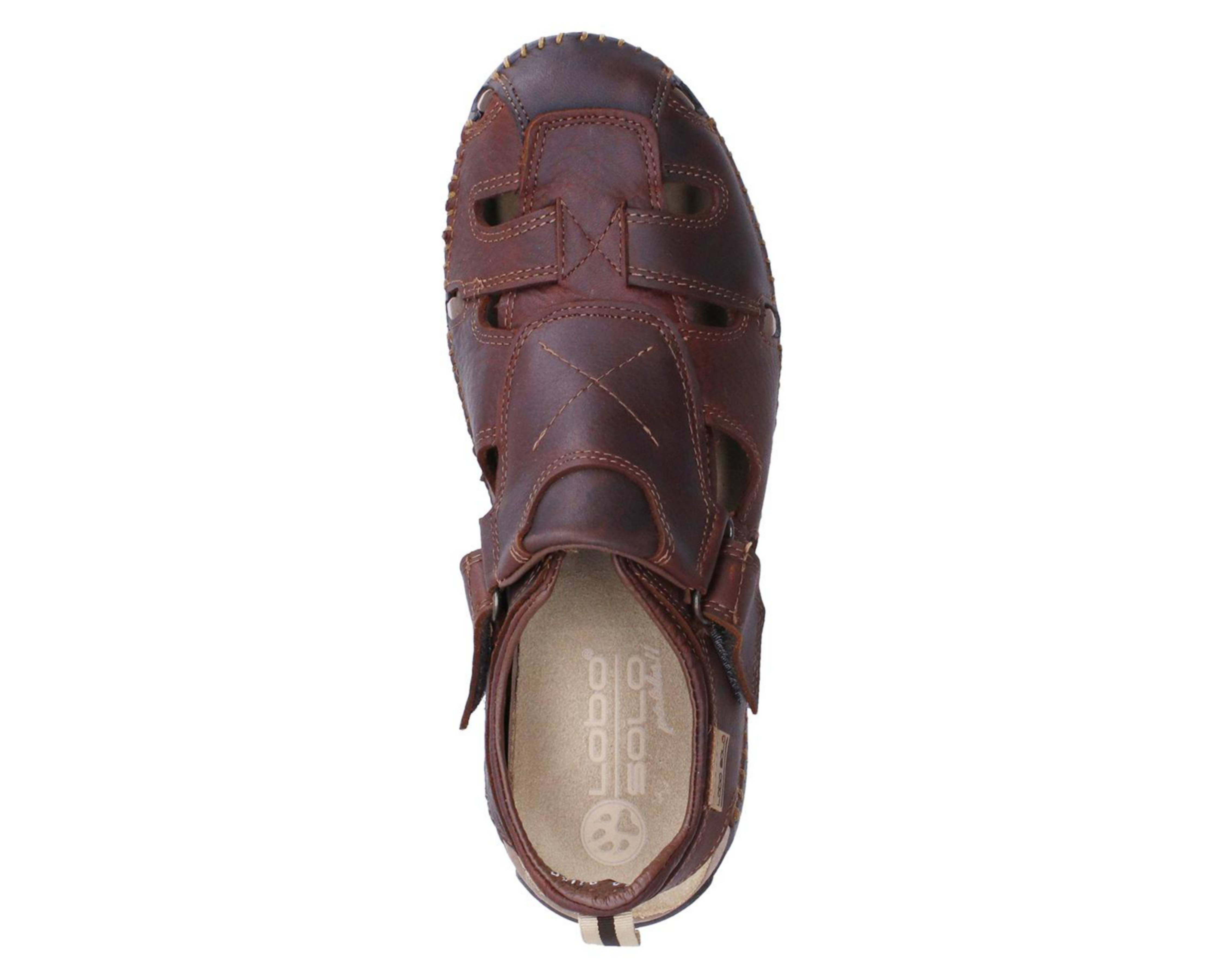 Foto 5 | Sandalias Confort Lobo Solo de Piel para Hombre