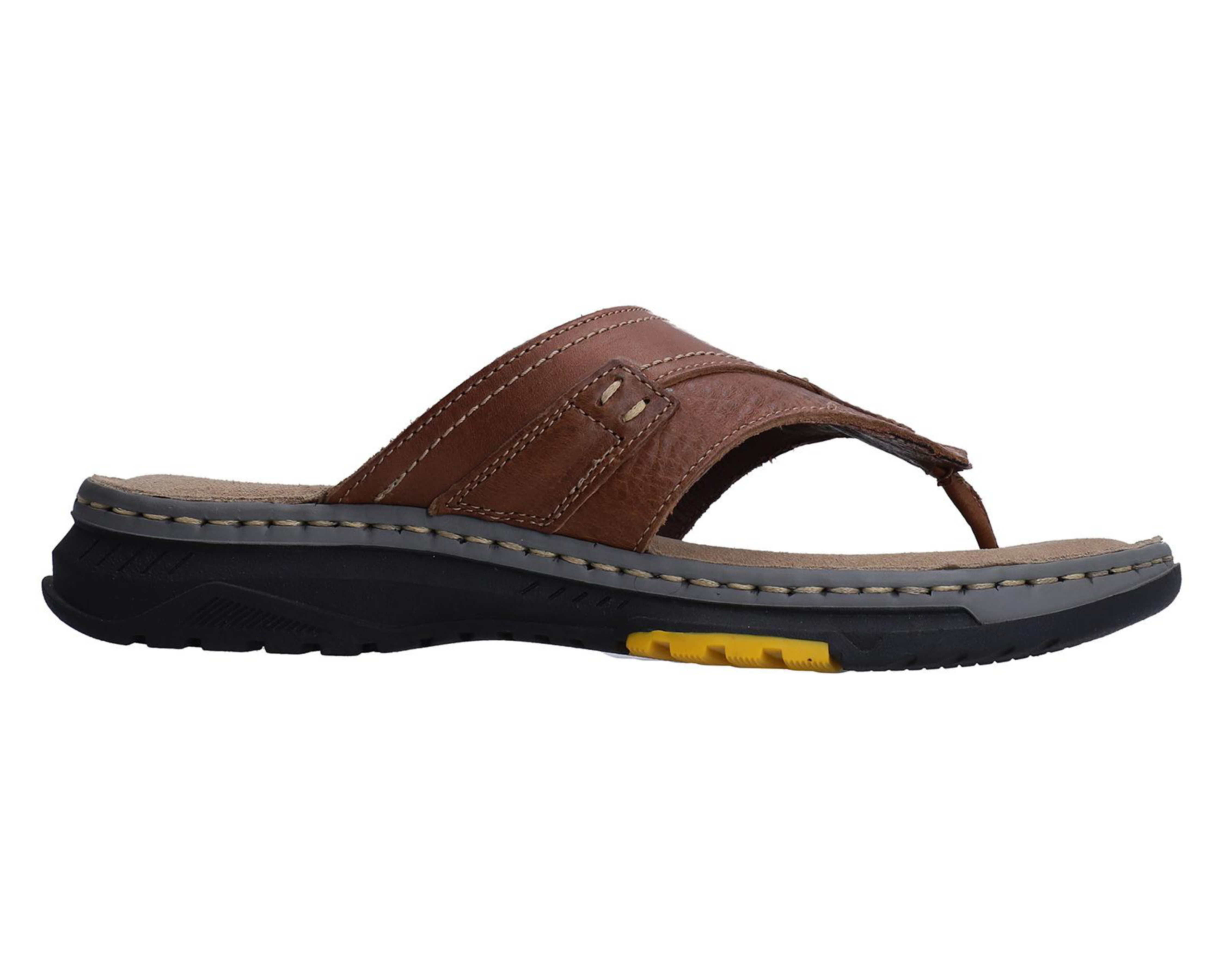 Foto 3 pulgar | Sandalias Confort Lobo Solo de Piel para Hombre