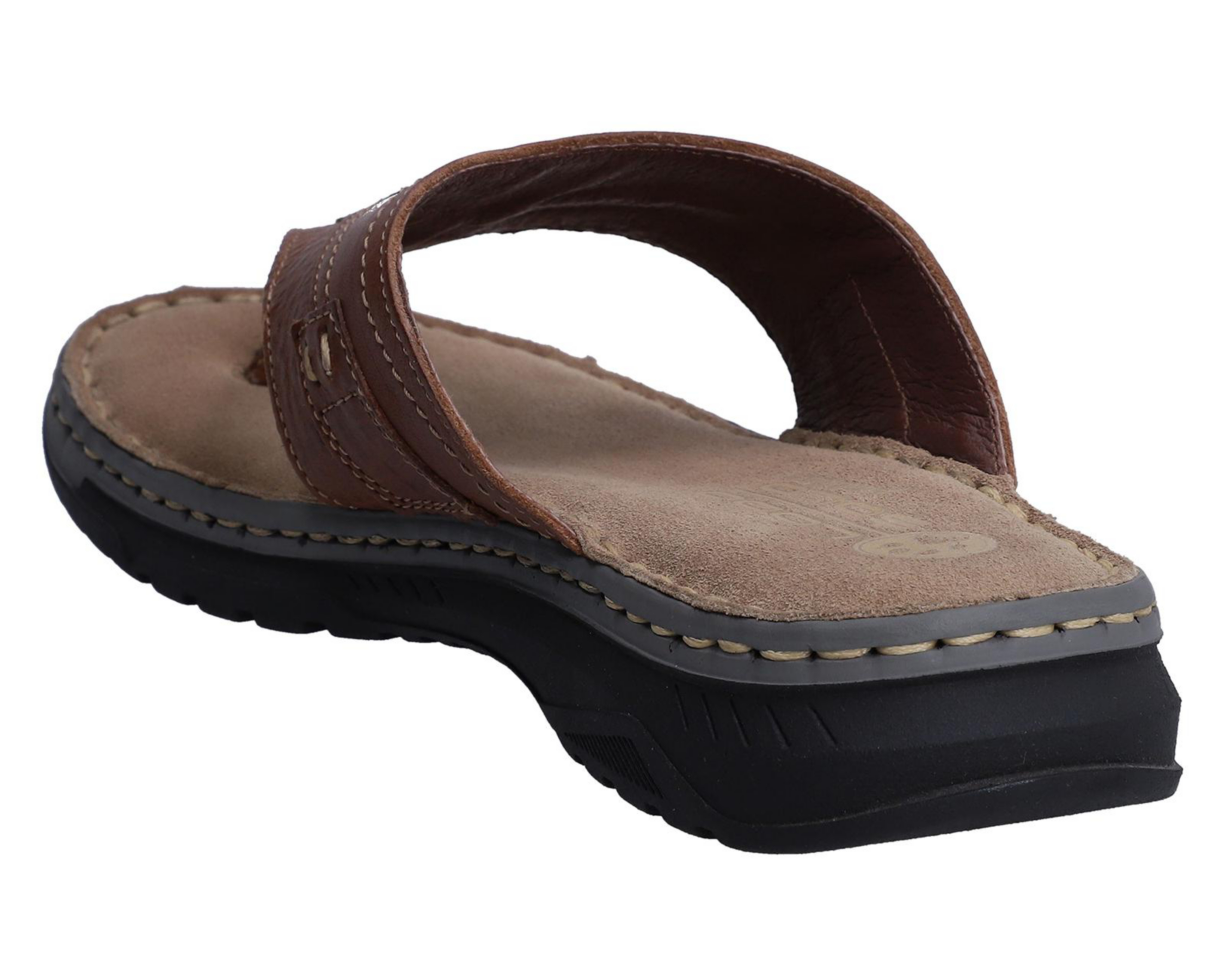 Foto 4 pulgar | Sandalias Confort Lobo Solo de Piel para Hombre