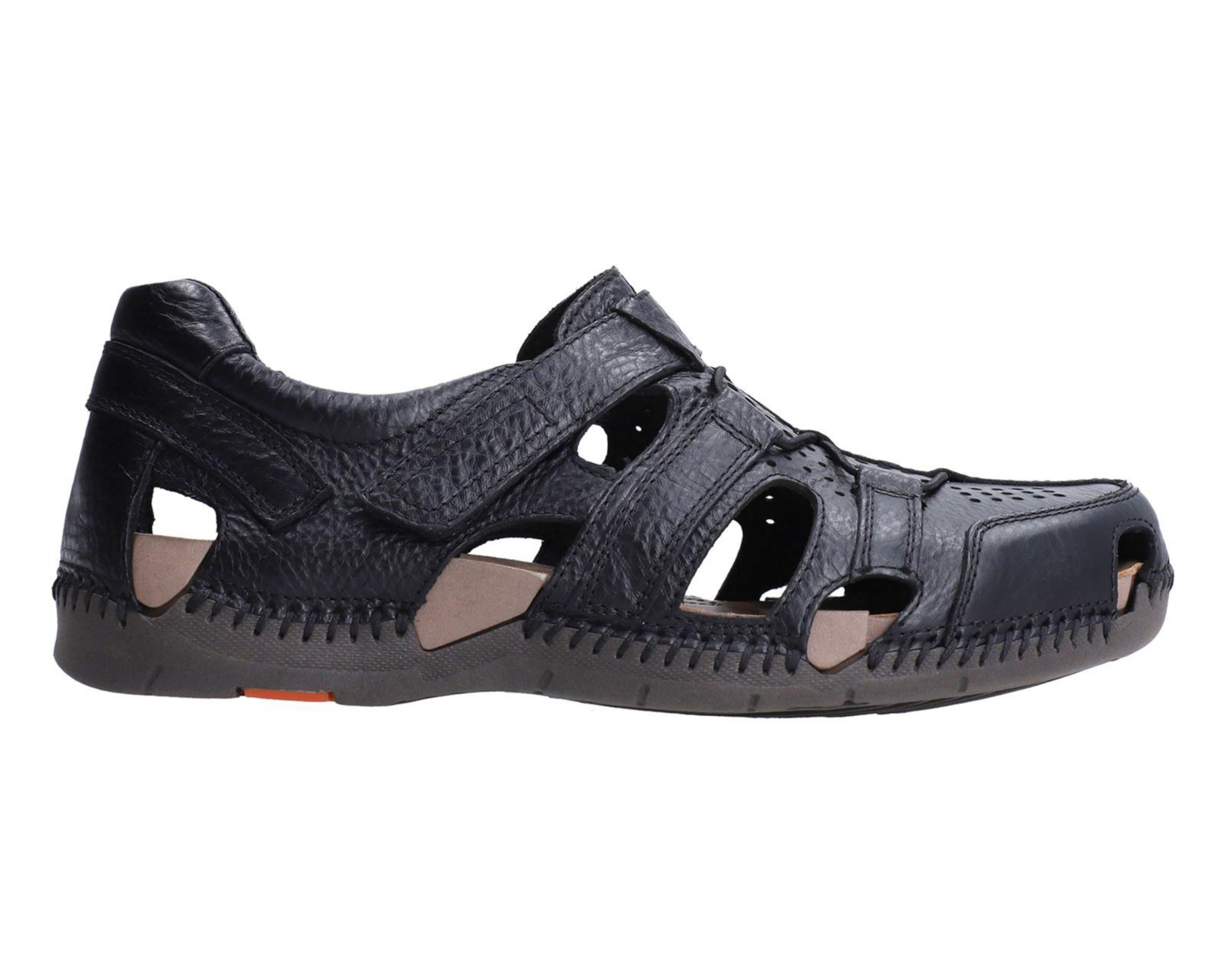 Foto 2 | Sandalias Confort Lobo Solo de Piel para Hombre