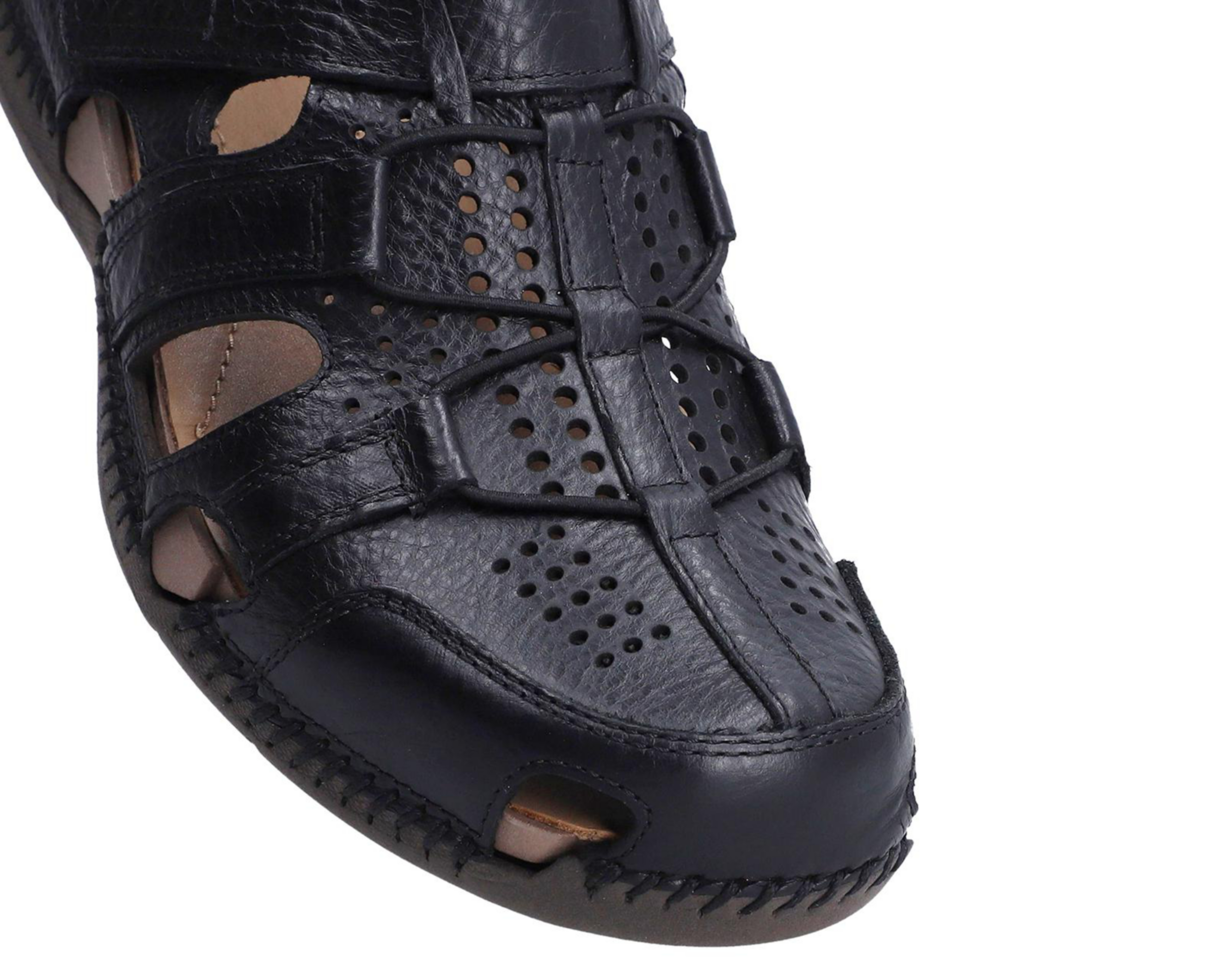 Foto 6 | Sandalias Confort Lobo Solo de Piel para Hombre