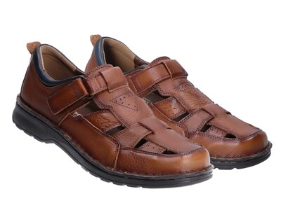 Foto 1 | Sandalias Confort Lobo Solo de Piel para Hombre