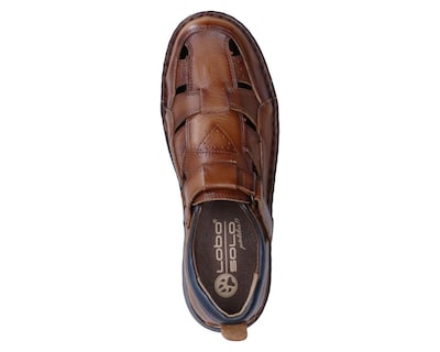 Foto 5 | Sandalias Confort Lobo Solo de Piel para Hombre